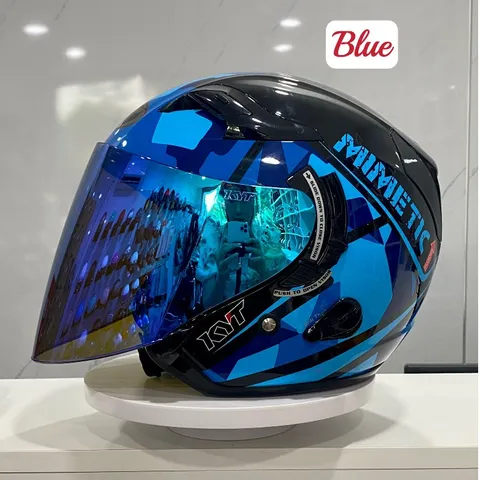 (KHÔNG GỒM NÓN) KÍNH REVO MÀU BLUE THAY THẾ DƯỢC CHO NÓN KYT VÀ KLT SIÊU ĐẸP