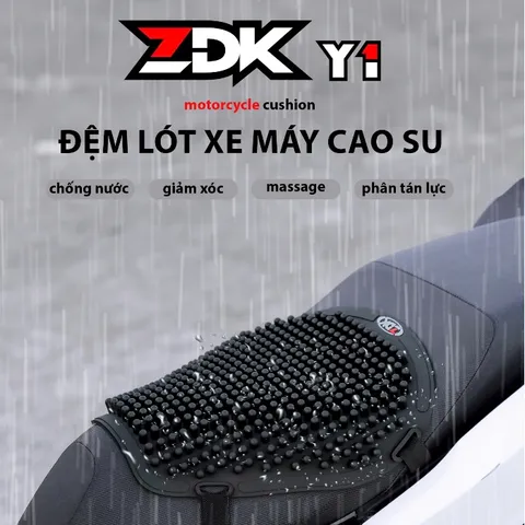 Đệm lót yên Cao Su gắn xe máy bao êm,thoáng mát-Nệm Yên Xe Cao Su ZDK Y1-Đệm Silicon Lót Yên Xe Máy