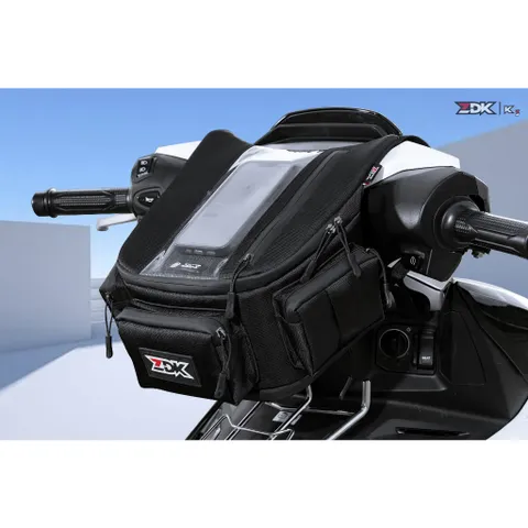 Túi treo đầu xe ZDK K3 phiên bản túi grab cao cấp, túi treo ghi đông xe máy chứa đồ dùng, cảm ứng điện thoại tốt