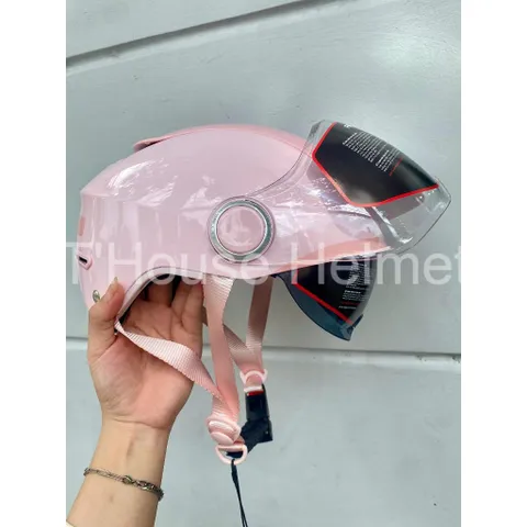 Mũ Bảo Hiểm-Nón Bảo Hiểm Nửa Đầu POC Falcon BEE Màu Hồng Bóng Cực Dễ Thương