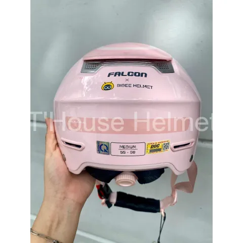 Mũ Bảo Hiểm-Nón Bảo Hiểm Nửa Đầu POC Falcon BEE Màu Hồng Bóng Cực Dễ Thương