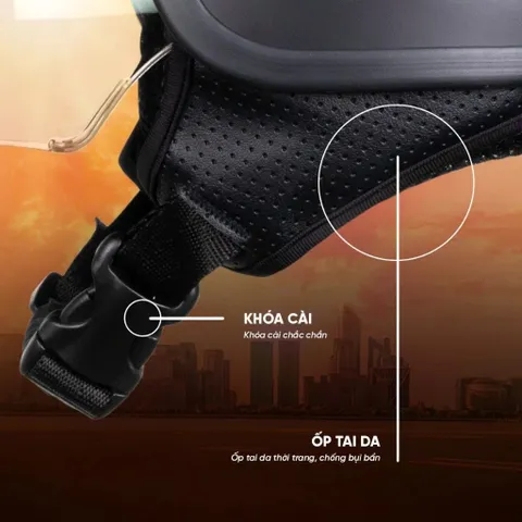 Mũ Bảo Hiểm Asia MT139 Nửa Đầu Có Kính Âm Màu Đỏ Nhám – Đạt Chuẩn – Bền Đẹp – Thoáng Mát