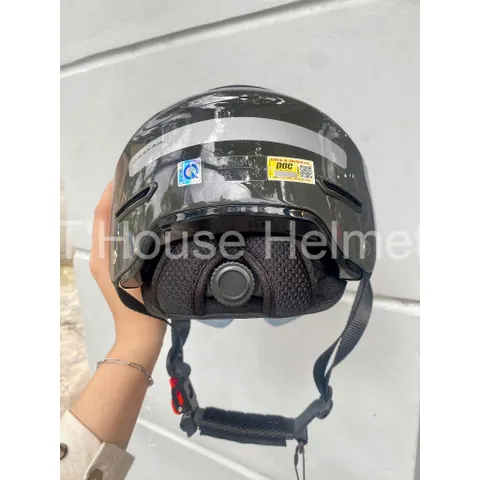 Mũ Bảo Hiểm-Nón Bảo Hiểm Nửa Đầu POC Falcon BEE Màu Đen Bóng Mới Nhất 2024 Cực Xinh
