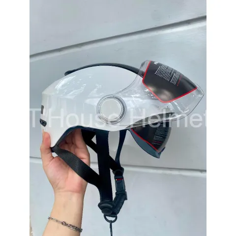 Mũ Bảo Hiểm-Nón Bảo Hiểm Nửa Đầu POC Falcon BEE Màu Trắng Bóng Cực Đẹp