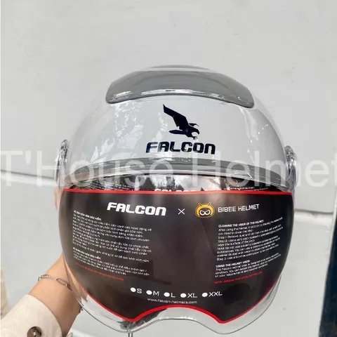 Mũ Bảo Hiểm-Nón Bảo Hiểm Nửa Đầu POC Falcon BEE Mới Nhất 2024 Màu Xám Xĩ Măng Bóng Unisex Hiện Đại