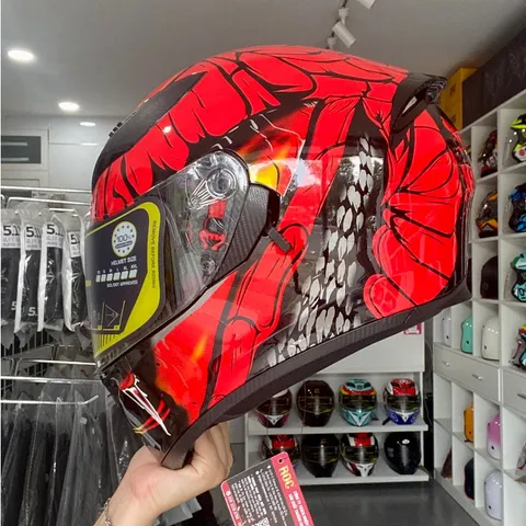 Mũ Bảo Hiểm-Nón Bảo Hiểm Fullface ROC 05 V6 Đỏ Hàng Chính Hãng