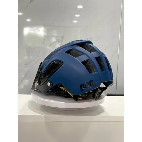 Mũ Thể Thao POC 07-Mũ Bảo Hiểm POC 07 Màu Xanh Navy Chính Hãng- Có Lót Thay Thế Full Box ( Khóa Cài)