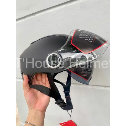Mũ Bảo Hiểm-Nón Bảo Hiểm 1/2 POC Falcon BEE Mẫu Mới Nhất 2024 Màu Đen Nhám Cực Chất