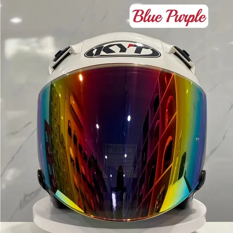 (KHÔNG GỒM NÓN) Kính Revo Blue Purple Siêu Đẹp Gắn Được Cho Nón Bảo Hiểm KYT và KLT