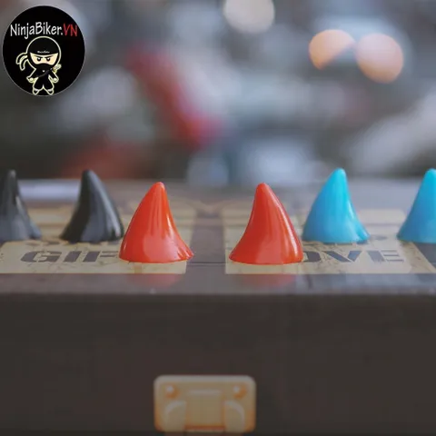 SỪNG NHỌN MINI GẮN NÓN BẢO HIỂM NHIỀU MÀU
