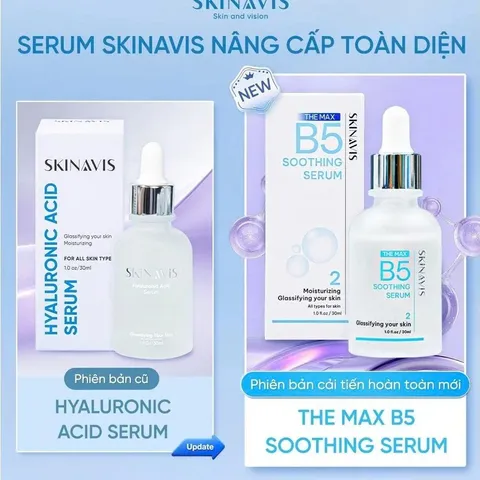 Serum cấp ẩm Skinavis Hyaluronic Acid B5 & Niacinamide 30ml [hàng nhập khẩu fulll vat]
