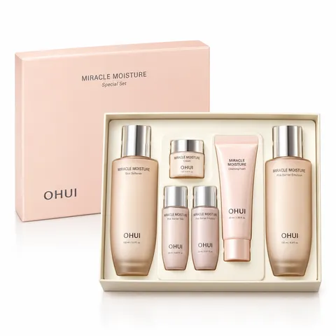 Set dưỡng da Ohui hồng cấp ẩm Ohui Miracle Moisture Special 6 món