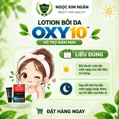 Oxy 10 Lotion Bôi Da Giảm Mụn Trứng Cá