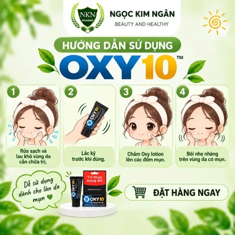 Oxy 10 Lotion Bôi Da Giảm Mụn Trứng Cá