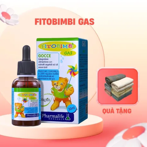 FITOBIMBI GAS 30 ml Hỗ trợ giảm nôn trớ, đầy hơi ở trẻ