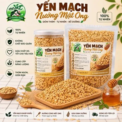 500g YẾN MẠCH NỚNG MẬT ONG METOMSTORE
