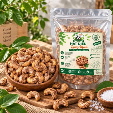 500g ĐIỀU RANG MUỐI LOẠI 1 HẠT TO NHÀ MT METOMSTORE