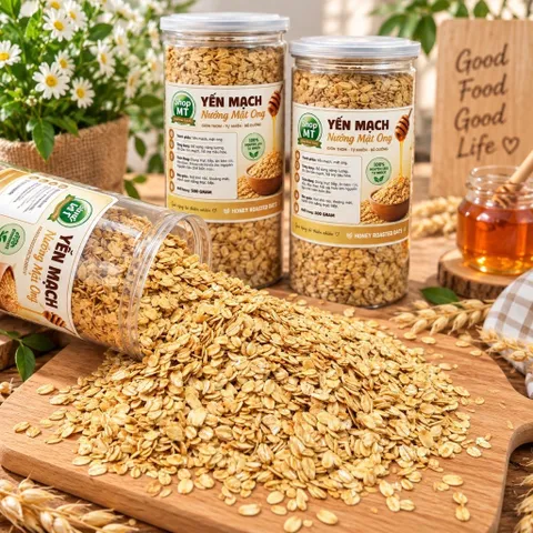 500g YẾN MẠCH NỚNG MẬT ONG METOMSTORE