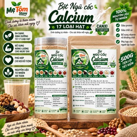 Ngũ Cốc 17 Loại Hạt Chứa Nhiều Canxi Từ Đậu và Hạt Dinh Dưỡng