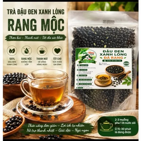 Đậu đen xanh lòng rang mộc ( Hãm trà ) nhà Mẹ Tôm store