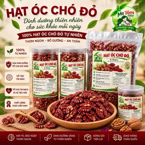 Nhân hạt óc chó đỏ MỸ đã tuyển chọn kỹ nhà METOMSTORE