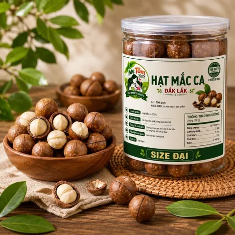 1Kg MACCA DAKLAK NỨT VỎ MẸ TÔM