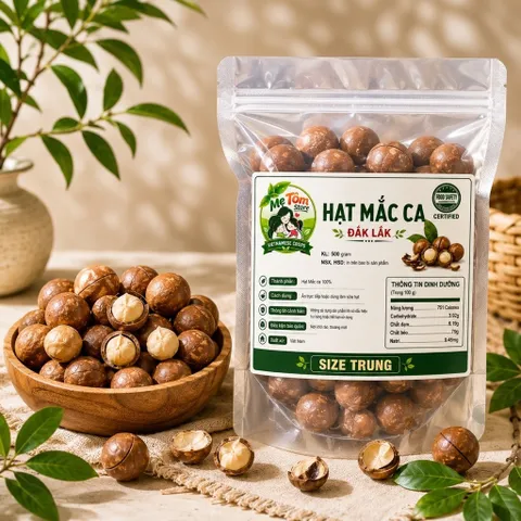 1Kg MACCA DAKLAK NỨT VỎ MẸ TÔM