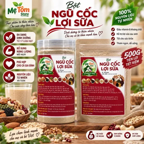 Ngũ Cốc Lợi Sữa 17 Loại Hạt Làm Từ Đậu Và Hạt Dinh Dưỡng