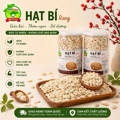 500g HẠT BÍ RANG ( MỘC/MUỐI) NHÀ MẸ TÔM