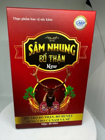 Sâm Nhung Bổ Thận Nam Nữ giúp Bổ Thận td, Tăng Cường Sức khoẻ, Mỏi Gối, Tiểu Đêm - Hộp 30 viên