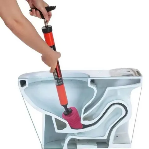 Dụng cụ thông tắc, xử lý tắc nghẽn bồn cầu, WC bằng khí nén