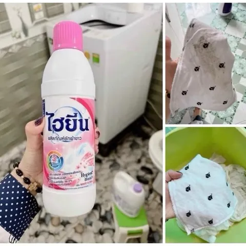 Tẩy quần áo trắng, quần áo màu ko phai màu Thái Lan 250ml
