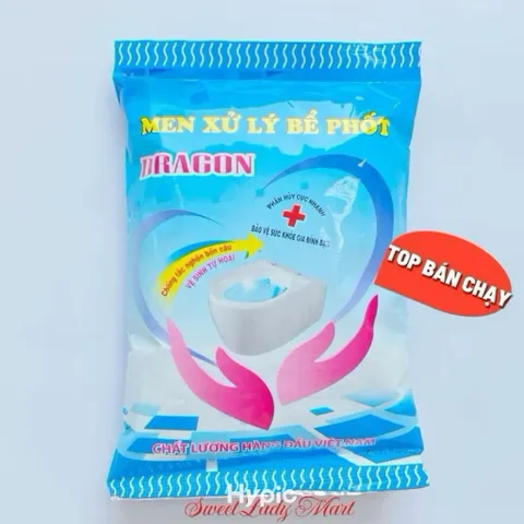 Giá sỉ(Mua 10 tặng 2) Gói sinh học DRAGON 200g xử lý bể phốt, khử mùi hôi, tiêu cặn bã,… bồn cầu, nhà vệ sinh