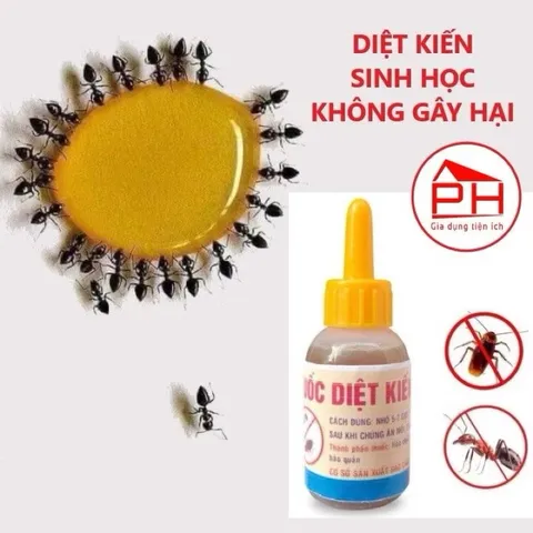 (COMBO 5 LỌ) THUỐC SINH HỌC DIỆT KIẾN, GIÁN, CÔN TRÙNG