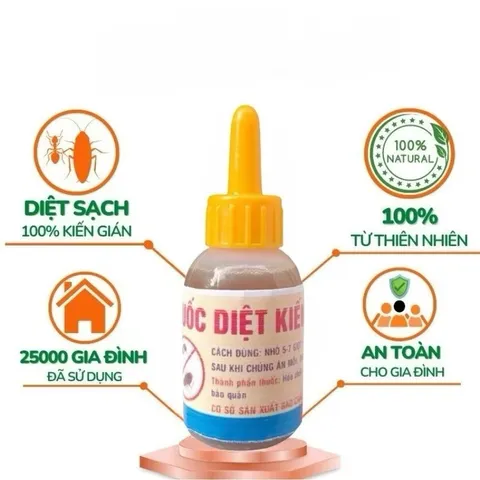 (COMBO 5 LỌ) THUỐC SINH HỌC DIỆT KIẾN, GIÁN, CÔN TRÙNG