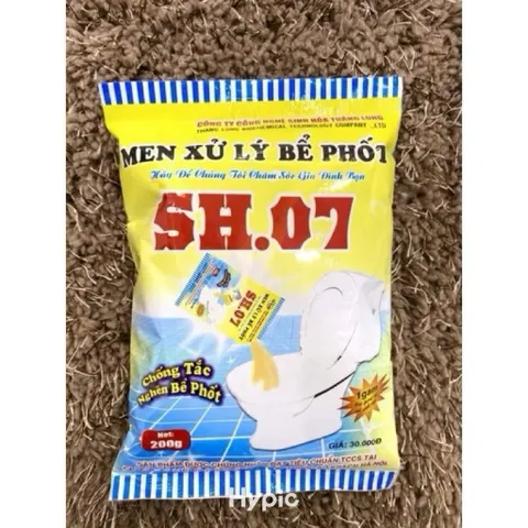 Giá sỉ(Mua 10 tặng 2) Gói sinh học khử mùi, xử lý bể phốt, thoát nước nhanh nhà vệ sinh 200g