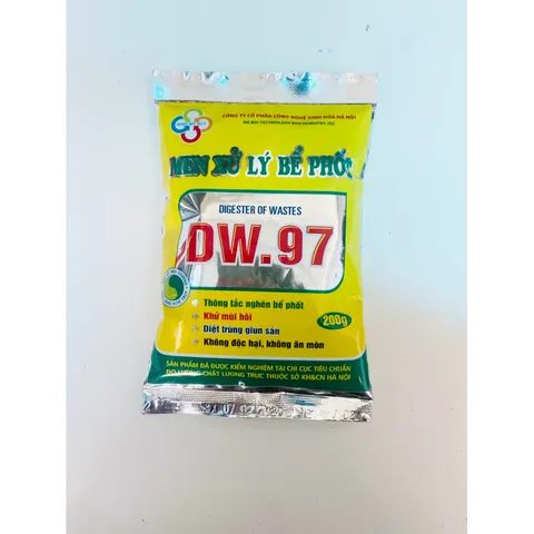 Giá sỉ(Mua 10 tặng 2) Gói sinh học DW.97 phòng tắc nghẽn, khử mùi hôi, làm tiêu cặn bã, nước chảy nhanh bồn cầu 200g