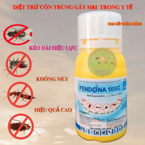 (Chính hãng) FENDONA 10SC 50ml - Thuốc diệt Ruồi, Muỗi, Kiến, Gián, Côn Trùng trong nhà yến - không mùi