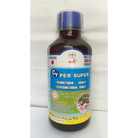 (Chính hãng) Thuốc diệt Muỗi CYPER SUPER 600EC - 1 lít - diệt và phòng trừ hữu hiệu các loại muỗi - hạ gục nhanh