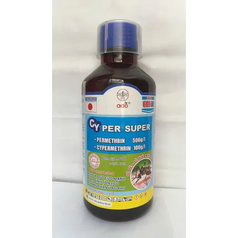 (Chính hãng) Thuốc diệt Muỗi CYPER SUPER 600EC - 1 lít - diệt và phòng trừ hữu hiệu các loại muỗi - hạ gục nhanh