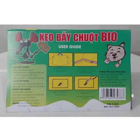 Keo dính CHUỘT - Siêu Dính - Miếng keo dán chuột - Miếng bẫy chuột- keo tốt Lớp keo dày