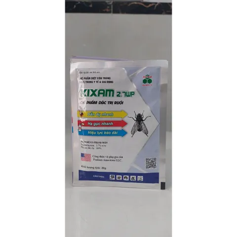 (Chính hãng) (combo 5 gói)Thuốc Diệt Ruồi KIXAM 2.7 WP (20g) - Chuyên diệt các loại Ruồi kháng thuốc - kéo dài hiệu lực