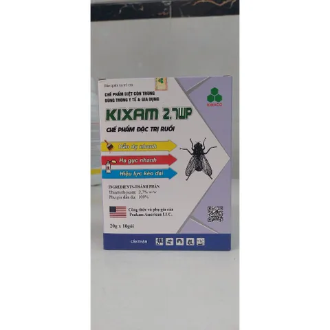 (Chính hãng) (combo 5 gói)Thuốc Diệt Ruồi KIXAM 2.7 WP (20g) - Chuyên diệt các loại Ruồi kháng thuốc - kéo dài hiệu lực