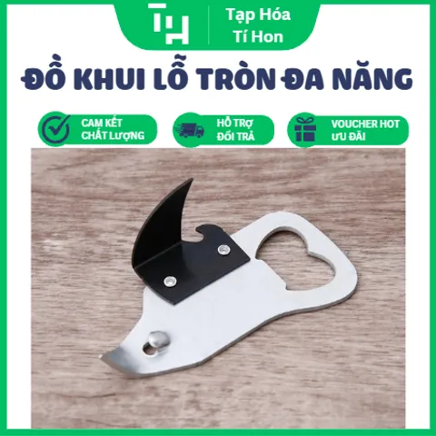 Đồ khui đa năng, Dùng lỗ tròn phía đuôi kẹp vào nắp chai rồi bẩy lên (TH754)