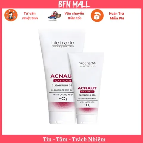 Gel Rửa Mặt Biotrade Acnaut Oxy Wash 200ml - Sạch Sâu, Cấp Ẩm, Chống Mụn Cho Da Dầu và Hỗn Hợp 872036
