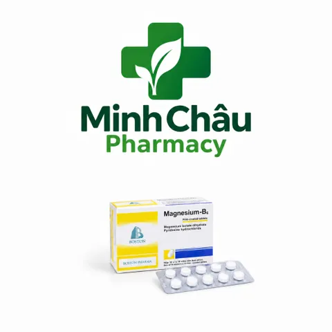 Magnesium B6 ( 470/5mg) hộp 100 viên BT giúp bổ sung Magie và vitamin b6 hỗ trợ ổn định thần kinh,đau cơ, chuột rút