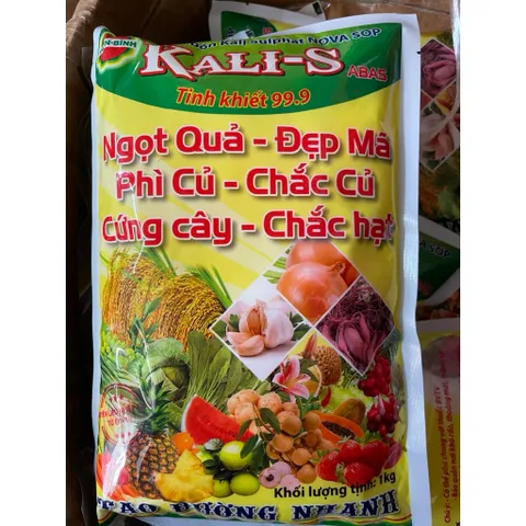 Túi 1kg Kali kích ra hoa đậu quả quả cứng cáp chống rụng trái non ngọt quả