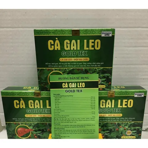 Cà Gai Leo gold tex Giải Độc Rượu - Bảo Vệ Gan, bổ gan mát gan, giải độc, tăng cường chức năng gan