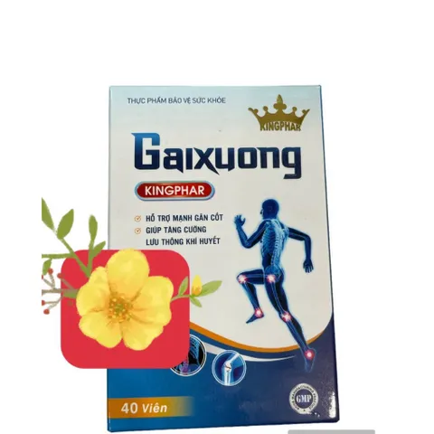 Gai xương Kingphar Gaixuong Kingphar Giúp xương chắc khớp khỏe, ngăn ngừa thoái hóa khớp, tái tạo mô sụn, bôi trơn khớp