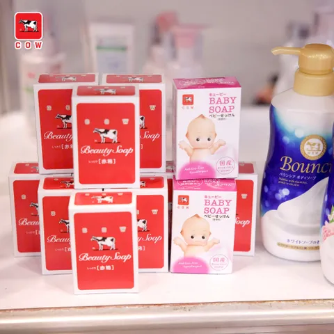 Xà phòng tắm cho bé COW Baby Soap Nhật Bản an toàn, dịu nhẹ cho làn da bé 90g
